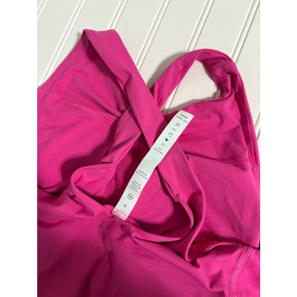 Rae Mode Caitlin Butter Romper Dress with Keyhole in Sonic Pink Size Medium - Picture 2 of 2